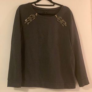 Ann Taylor sweatshirt with shoulder detail